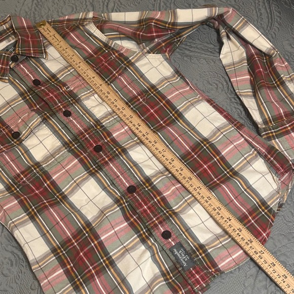 Abercrombie & Fitch Mens Small Muscle Fit Plaid Button Down Shirt Long Sleeve - Picture 9 of 11